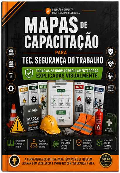 Mockup Mapas de Capacitação para Técnicos em Segurança do Trabalho