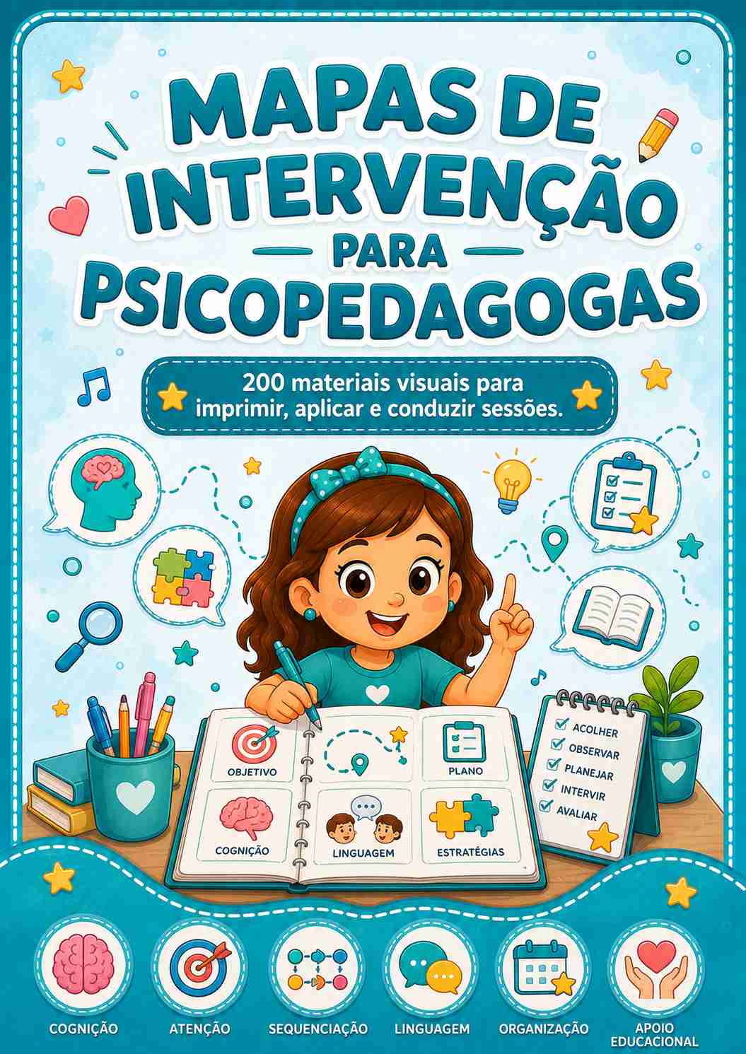 Capa principal Mapas de Intervenção para Psicopedagogas